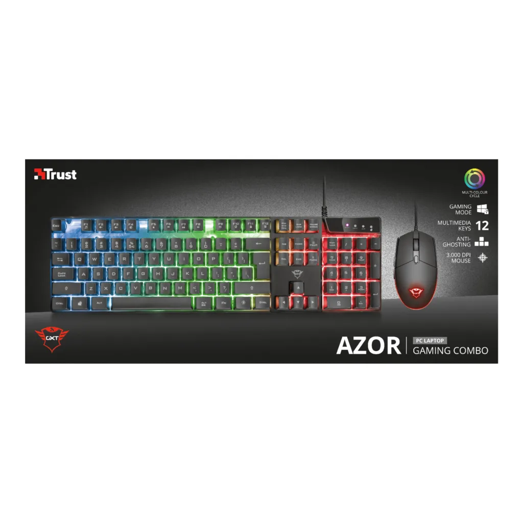 کیبورد و ماوس مخصوص بازی تراست مدل GXT 838 Azor