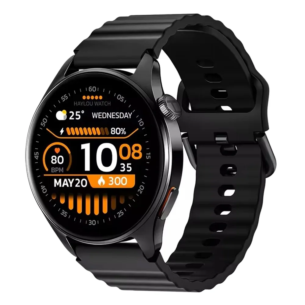 ساعت هوشمند 47 میلی‌متری هایلو مدل Watch 4S با بند سیلیکونی