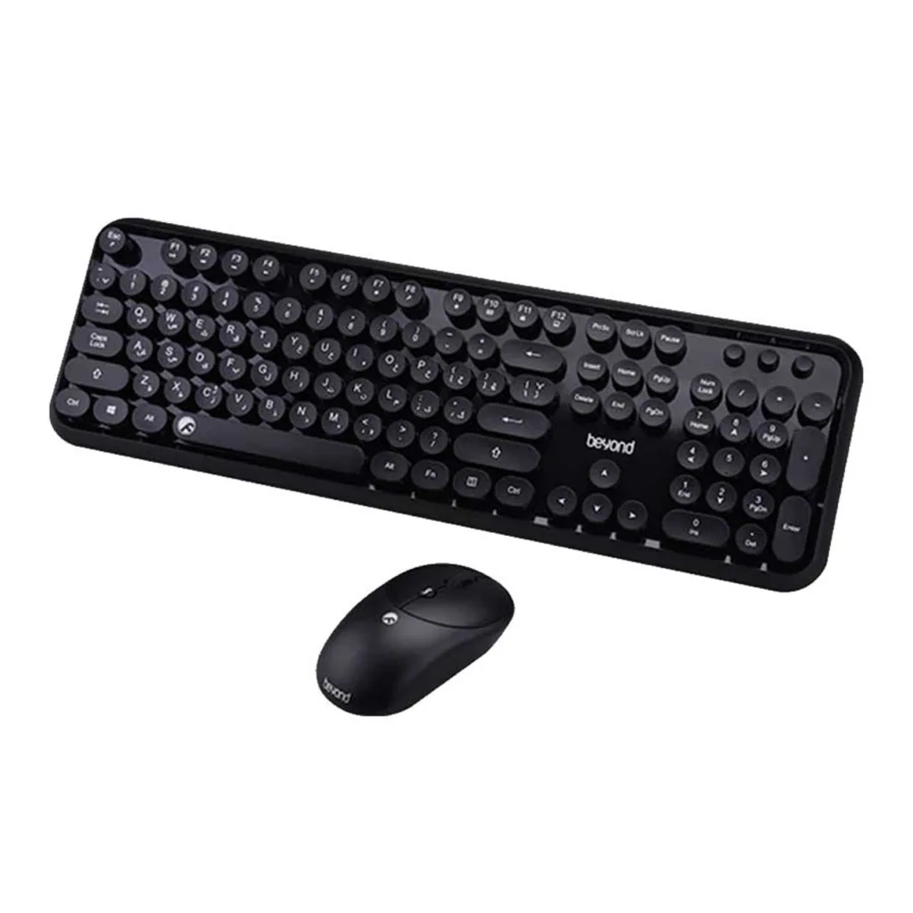 کیبورد و ماوس بی سیم بیاند مدل BMK-8101RF، سوییچ ممبران، Full-Size