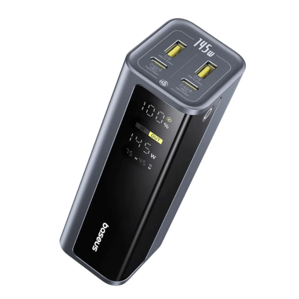 پاوربانک بیسوس مدل EnterGeek GP12 145w ظرفیت 20800 میلی آمپر ساعت