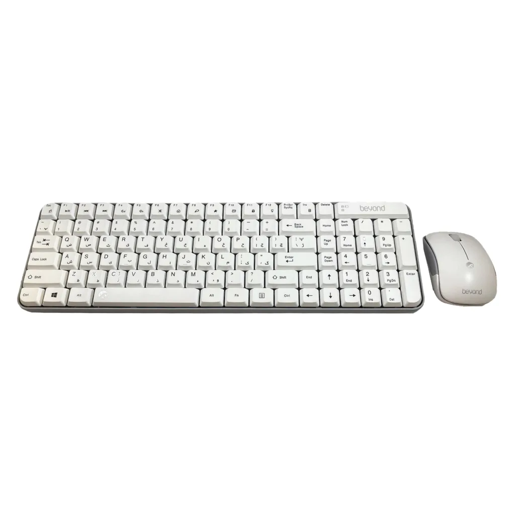 کیبورد و ماوس بی سیم بیاند مدل BMK-2261RF، سوییچ ممبران، Compact 1800