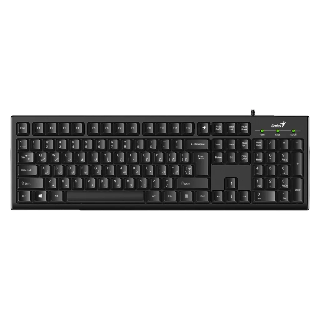کیبورد جنیوس مدل Smart KB-100، سوییچ ممبران، Full-Size