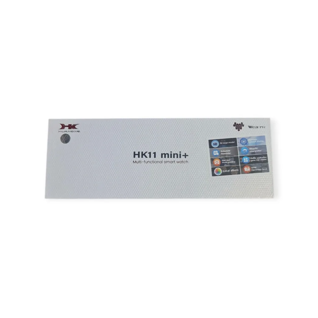 ساعت هوشمند 38 اینچی اچ کا مدل HK11 mini+ plus با بند سیلیکونی