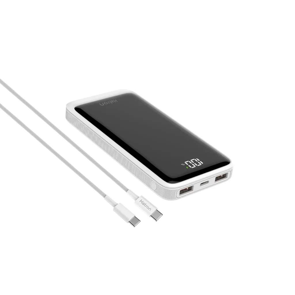 پاوربانک هترون مدل HPB1055G با ظرفیت 10000میلی آمپر ساعت