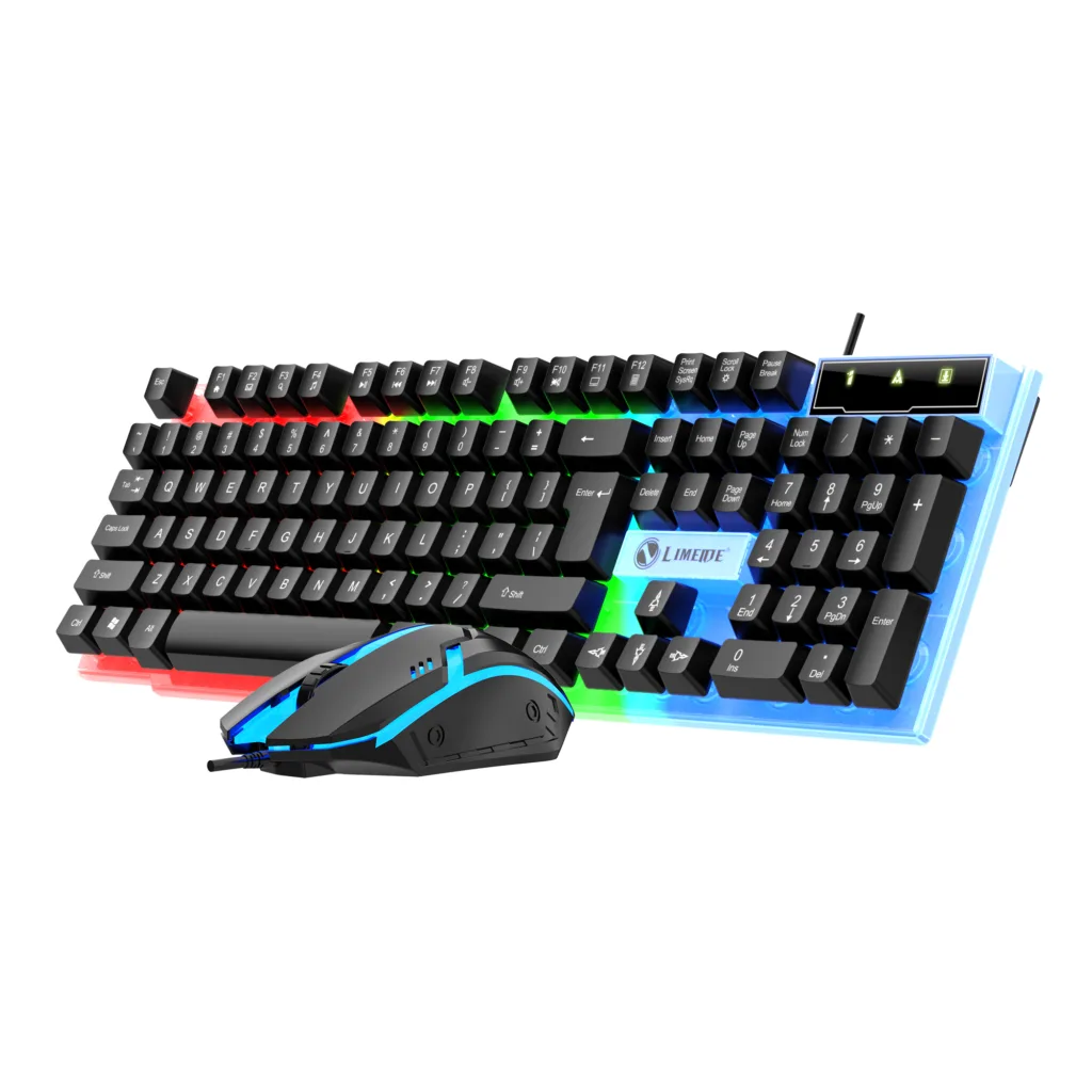 کیبورد و ماوس گیمینگ لایماید مدل GTX300-PINK VERSION، سوییچ ممبران، Full-Size، نورپردازی LED RGB