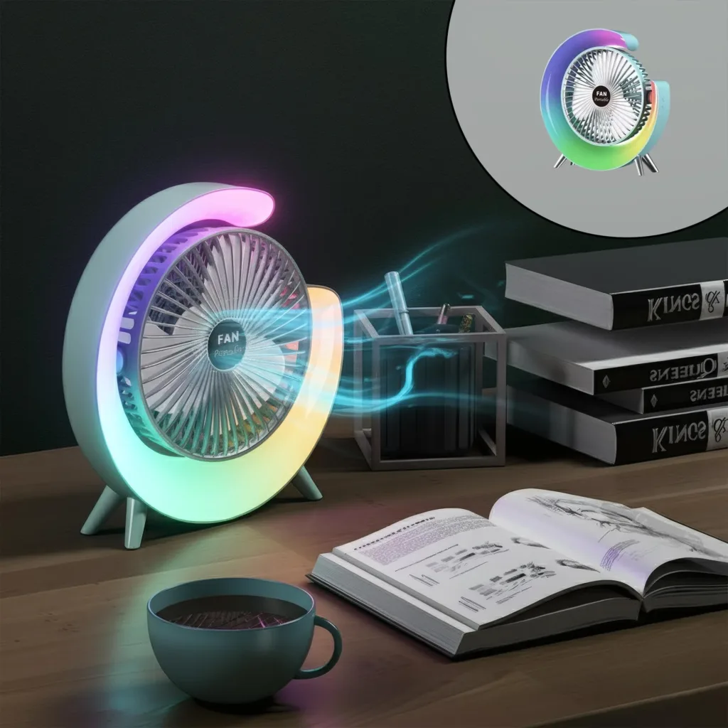 پنکه شارژی مدل Desktop Fan