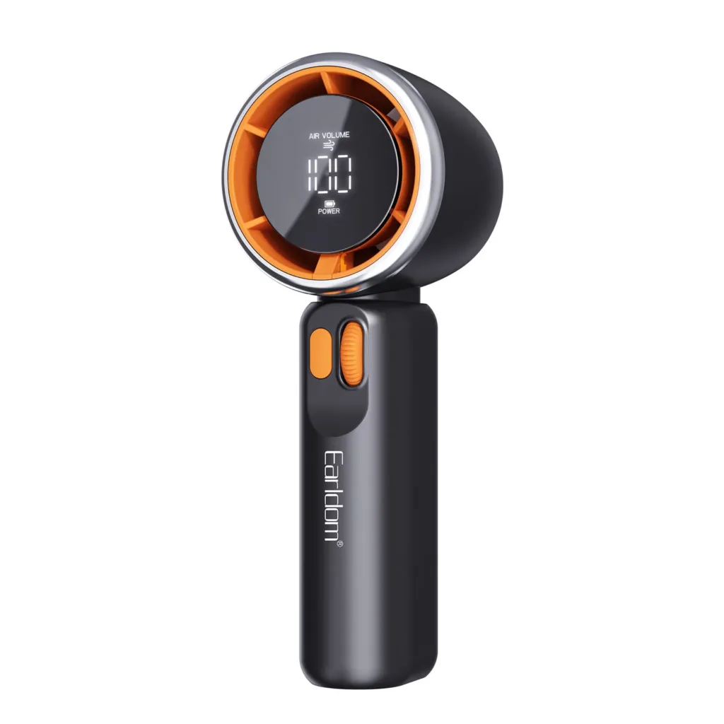 پنکه شارژی ارلدام مدل TURBO FAN F18 ظرفیت 3600 میلی آمپر ساعت
