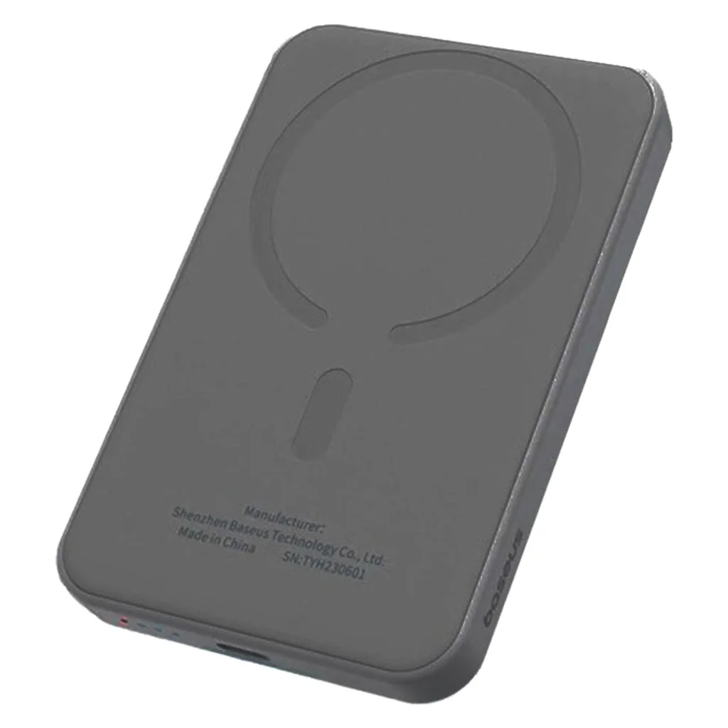 پاوربانک بیسوس مدل Magnetic Mini WIRELESS FAST PPCXM05 ظرفیت 5000 میلی آمپر ساعت