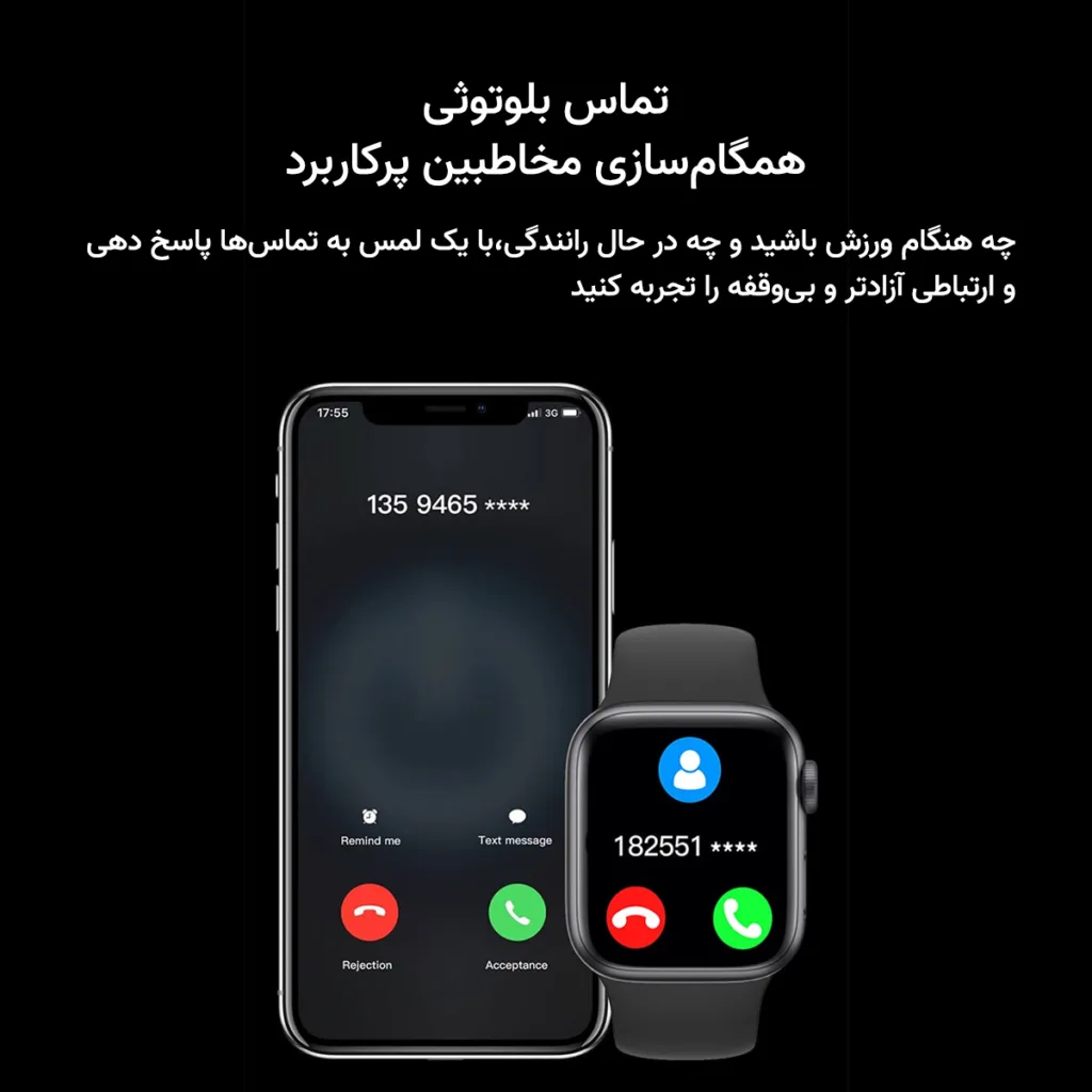 ساعت هوشمند 45 میلی متری مدل KW80 Max با بند سیلیکونی و شارژر