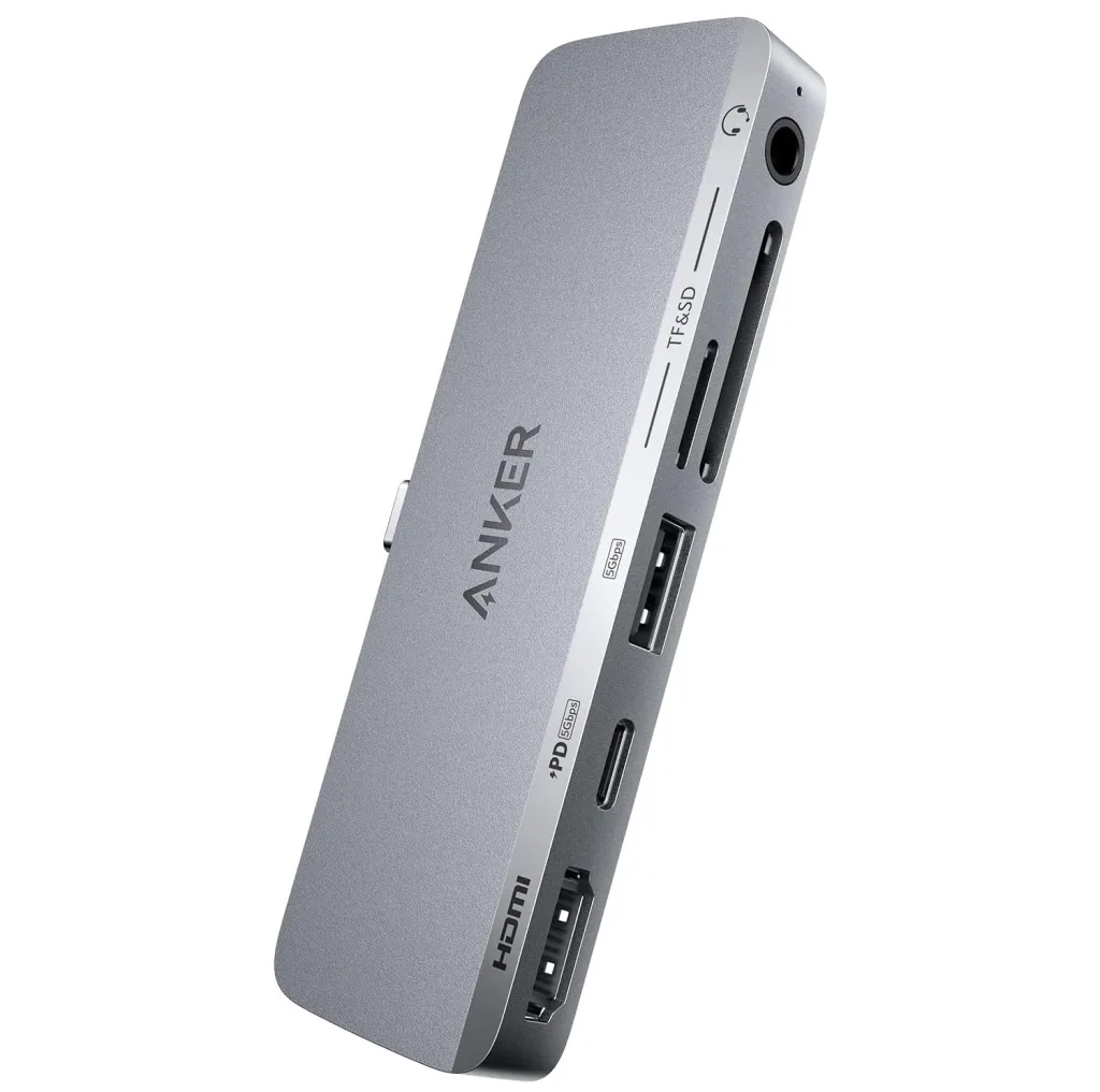 هاب 6 پورت USB-C انکر مدل USB-C Hub 6-in-1 for iPad A8363 / 541
