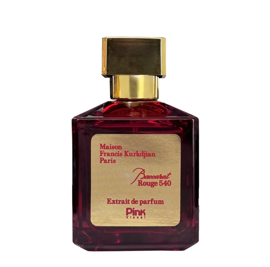 ادوپرفیوم زنانه پینک ویژوآل مدل Baccarat Rouge 540 با رایحه گرم و شیرین حجم 100 میلی لیتر