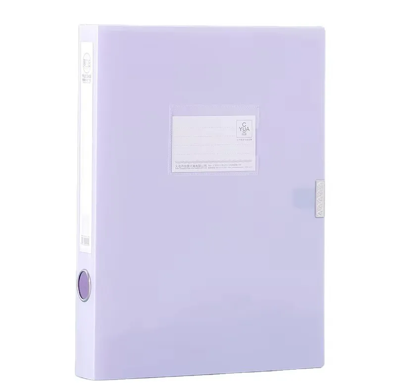 پوشه دکمه‌دار مدل File Case macaron سایز A4