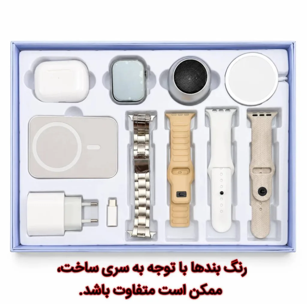 ساعت هوشمند ۴۹ میلی متری اکپو مدل D18 با بند سیلیکونی به همراه هدفون بلوتوثی