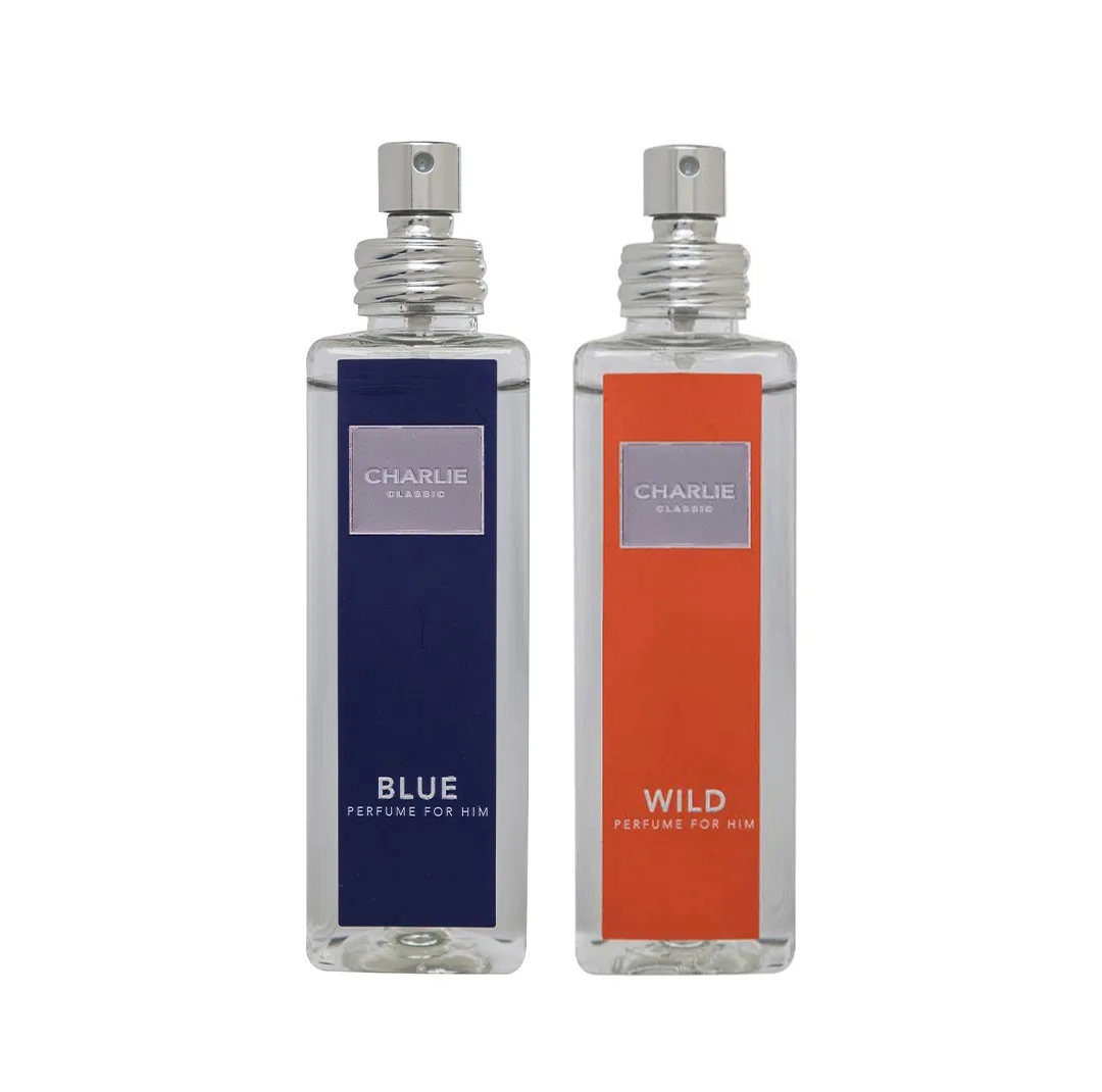 ادو تویلت مردانه چارلی مدل blue  و wild رایحه تلخ حجم 100 میلی لیتر مجموعه 2 عددی