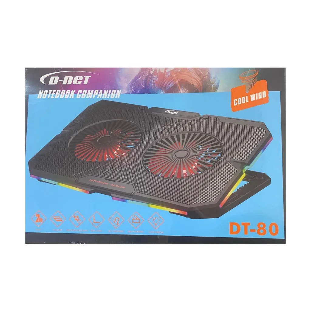 پایه خنک کننده لپ تاپ دی نت مدل dt-80