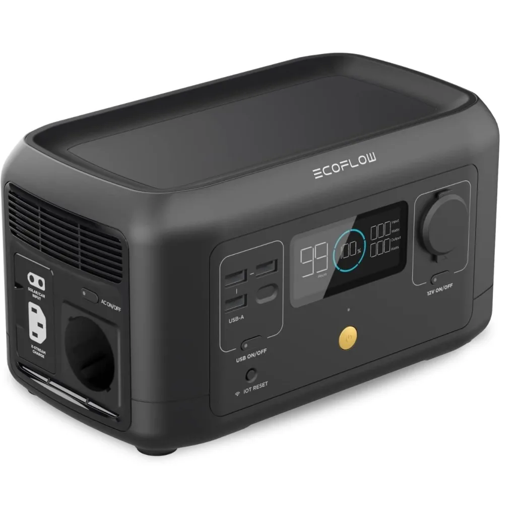پاور استیشن 600 وات وات اکوفلو مدل River mini ظرفیت 256 وات ساعت