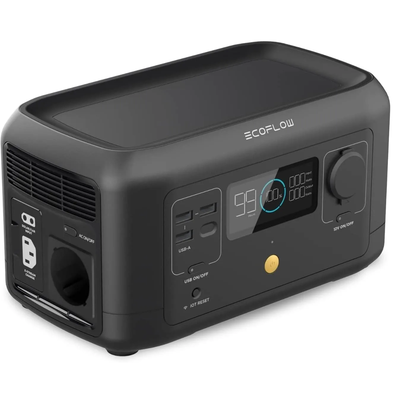 پاور استیشن 600 وات وات اکوفلو مدل River mini ظرفیت 256 وات ساعت