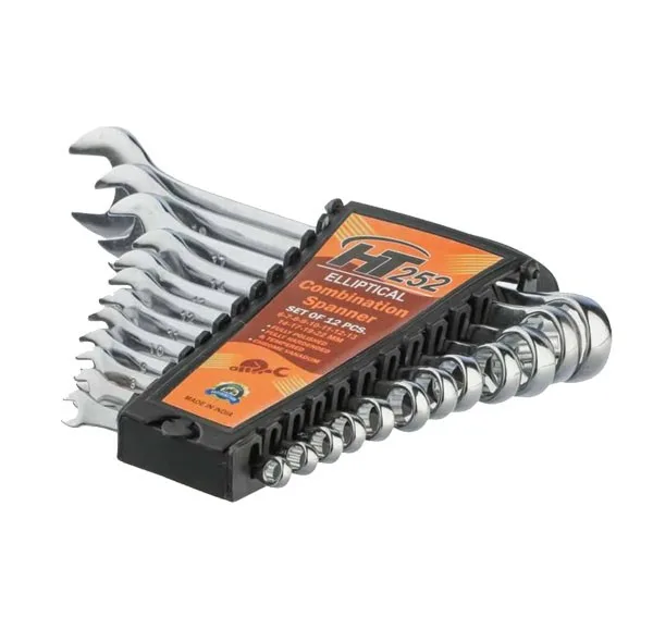 آچار یکسر تخت و یکسر رینگی  مدل HT 252 مجموعه 12عددی