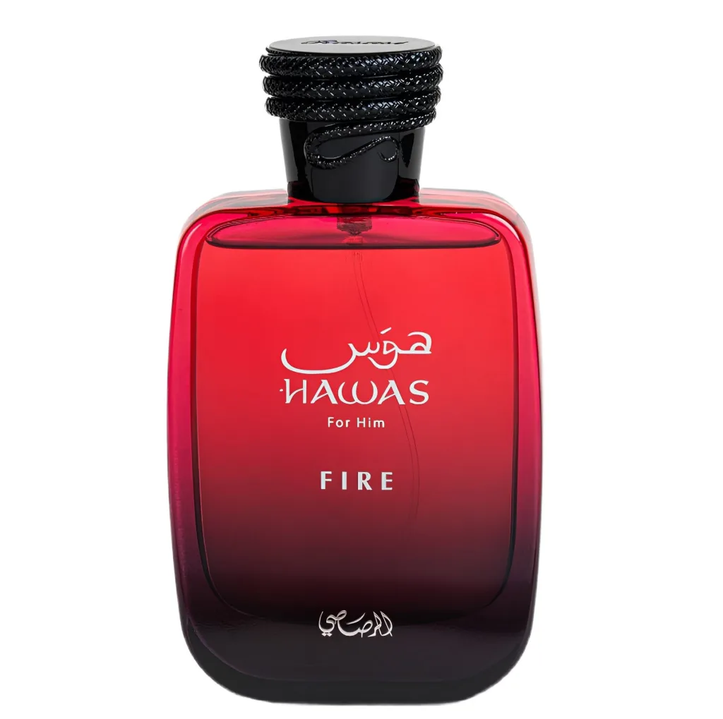 ادپرفیوم مردانه رصاصی مدل hawas fire حجم 100 میلی لیتر