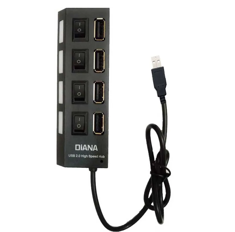 هاب 4 پورت USB 2.0 دیانا مدل fd56