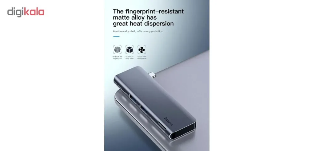 هاب 5 پورت USB-C باسئوس مدل UCN3266