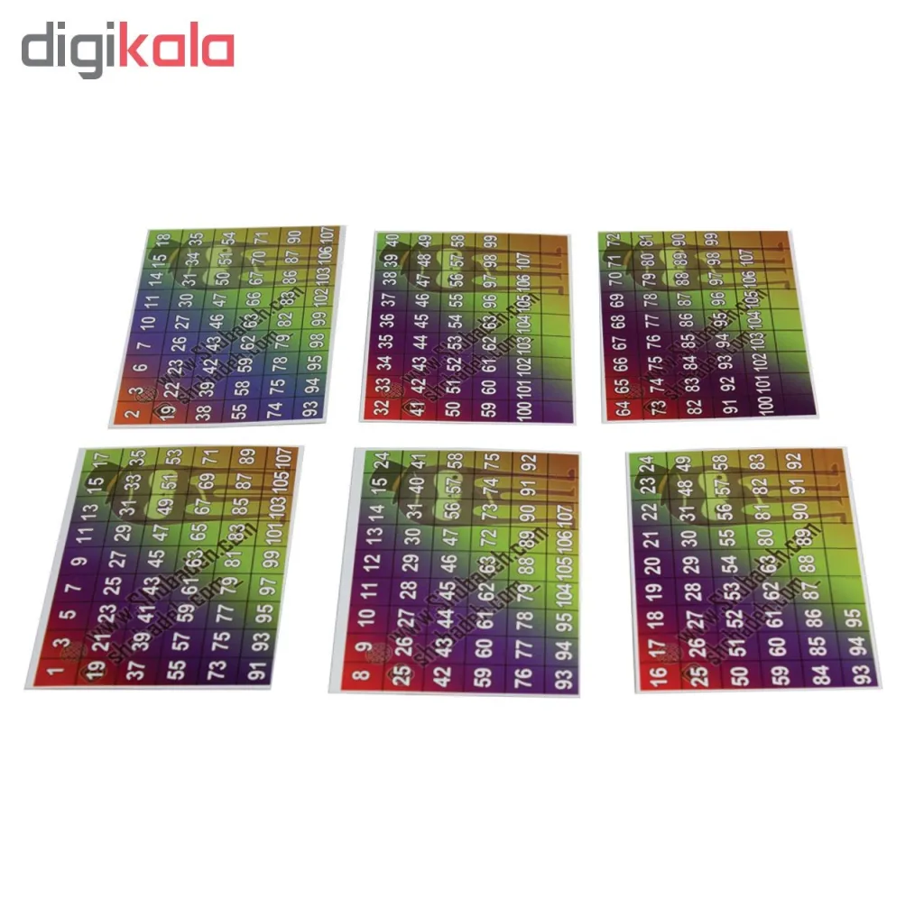 ابزار شعبده بازی طرح کارت تشخیص سن کد 021 بسته 7 عددی