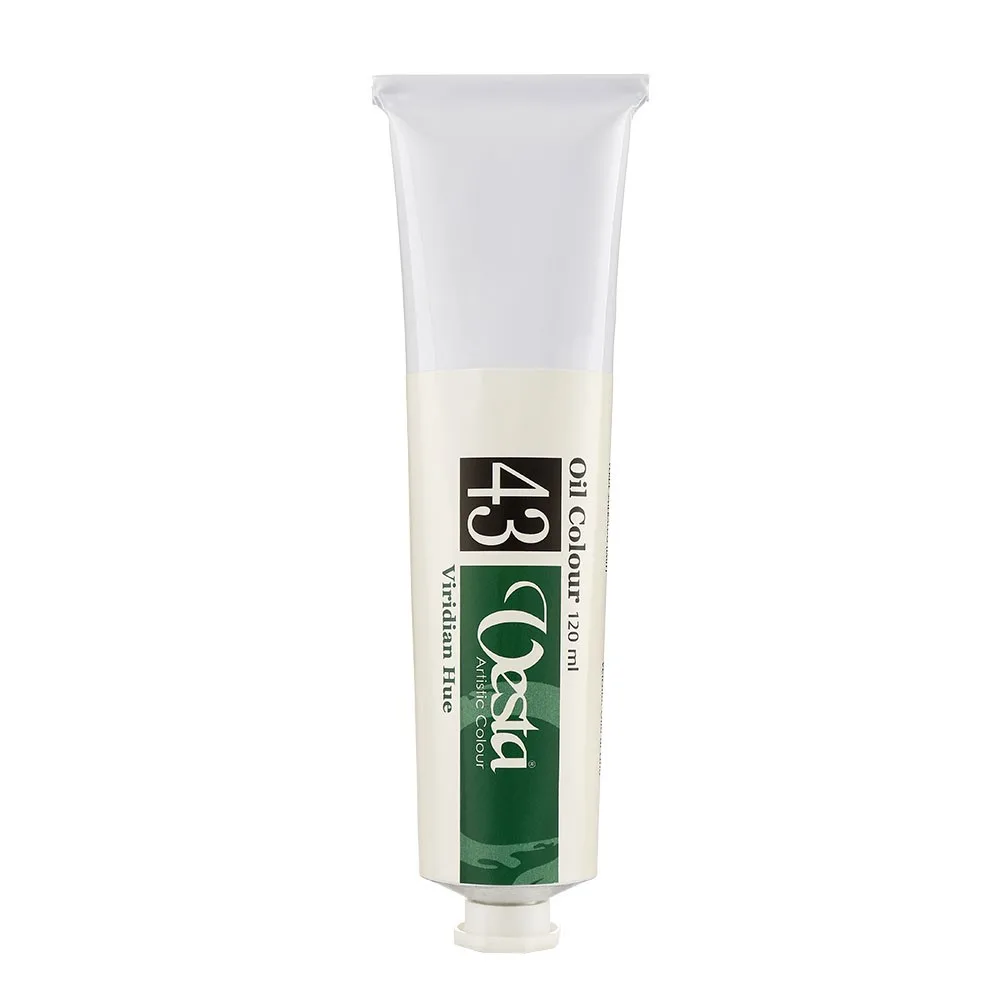 رنگ روغن وستا مدل Viridian Green Hue 43 حجم 120 میلی لیتر
