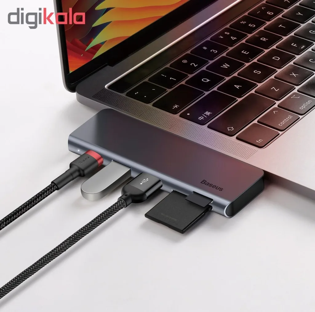 هاب 5 پورت USB-C باسئوس مدل CAHUB-K