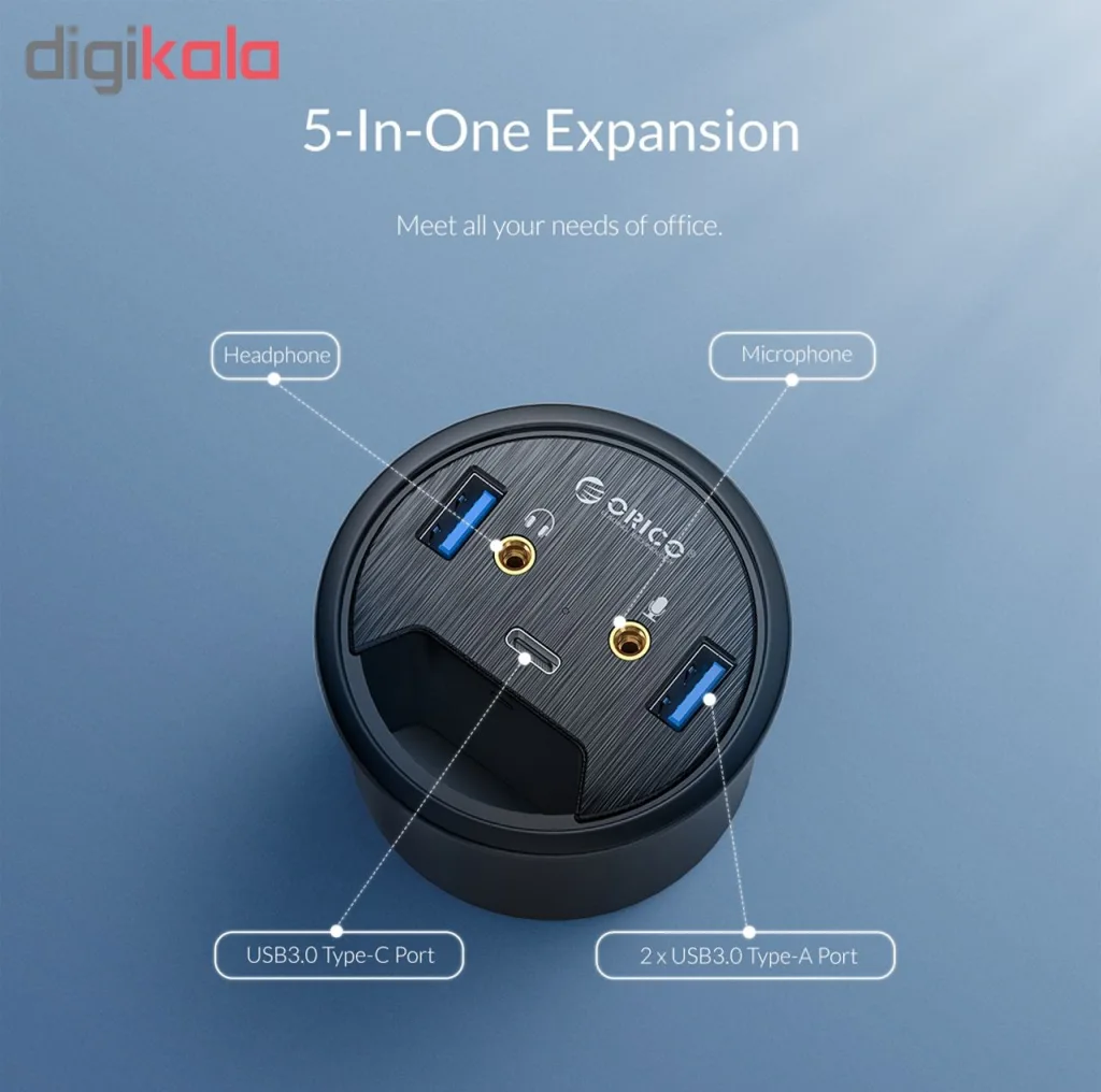 هاب USB 3.0 سه پورت اوریکو مدل DESK-2U1C