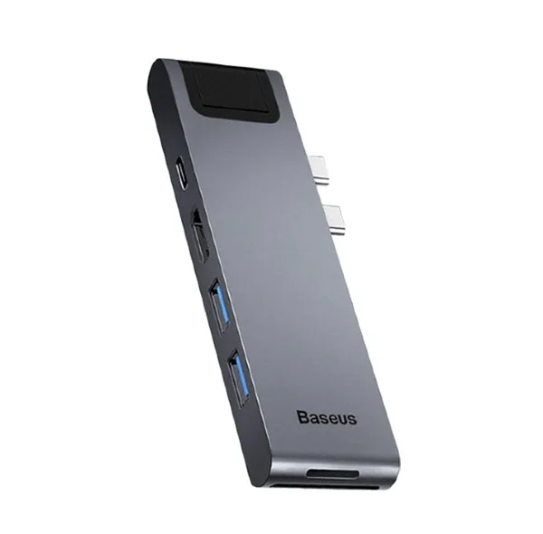 هاب 7 پورت USB-C باسئوس مدل CAHUB-L0G