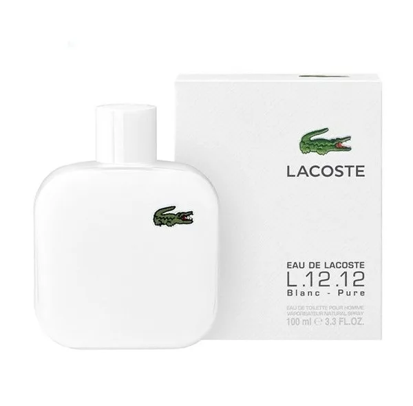 ادو تویلت مردانه لاگوست مدل L.12.12 Blanc - Pure حجم 100 میلی لیتر