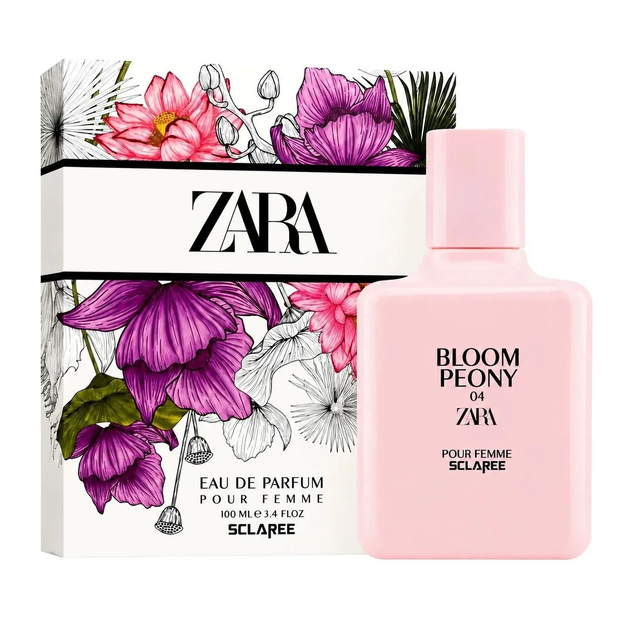 ادوپرفیوم زنانه اسکلاره مدل BLOOM PEONY 04 با رایحه گرم حجم 100 میلی‌لیتر