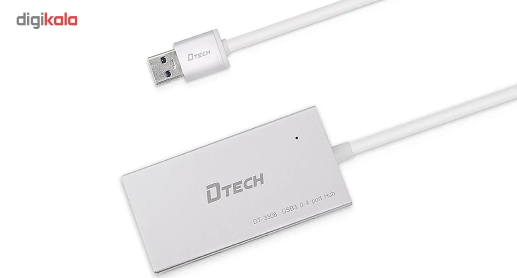 هاب USB3.0 چهار پورت دیتک مدل DT-3308 به طول 1.2 متر