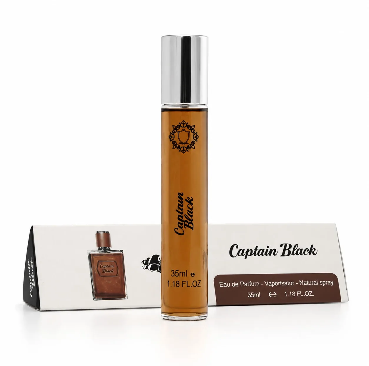 ادو پرفیوم مردانه هارلینگن مدل Captain Black با رایحه گرم حجم 35 میلی لیتر