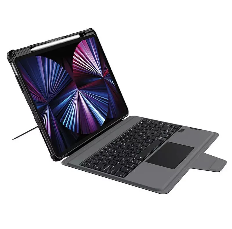 کیف کلاسوری کیبورد دار نیلکین مدل Bumper Combo Backlit Keyboard مناسب برای تبلت اپل (2022 / 2021 / 2020) iPad Air13 (2025) / iPad Air13 (2024) /iPad 12.9