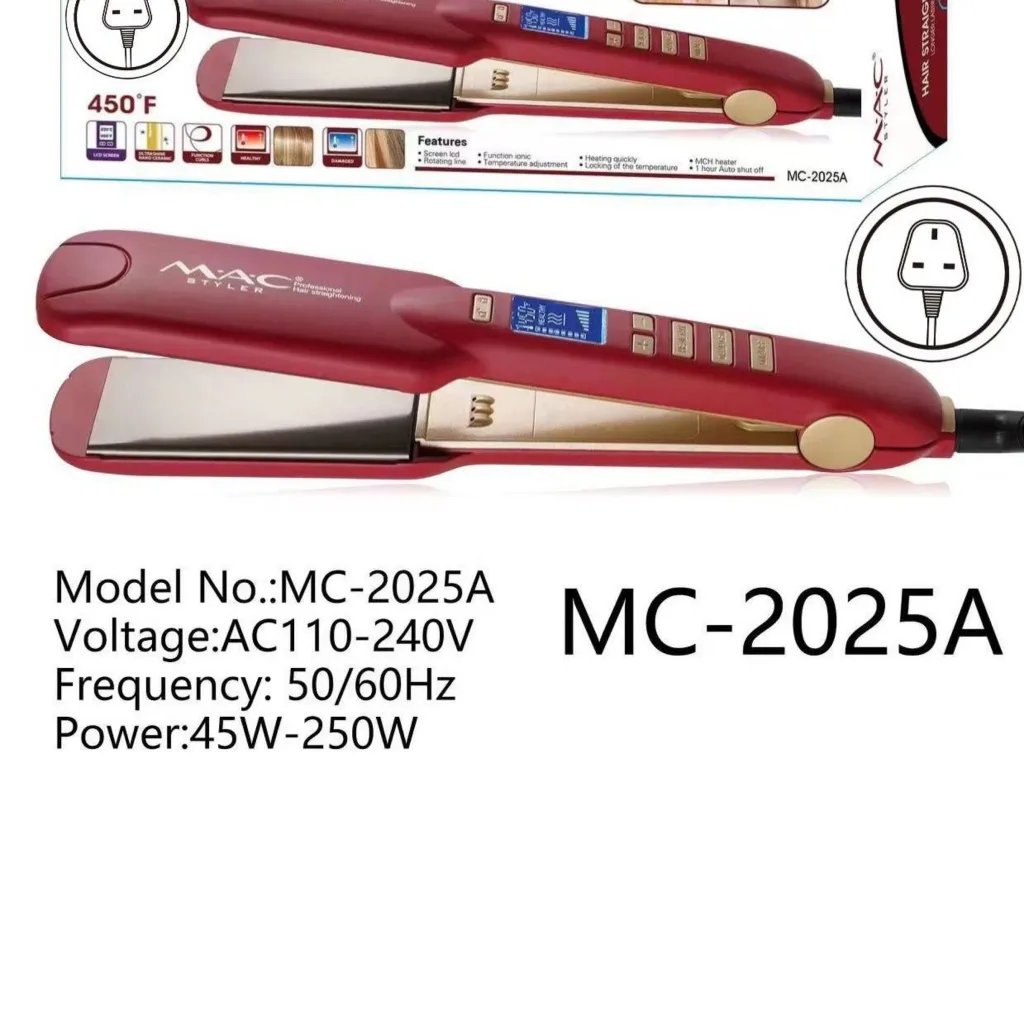 اتو و حالت دهنده ی مو مک استایلر مدل mc-2025A