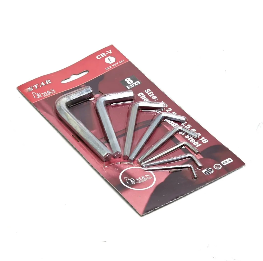 آچار آلن استار مدل HEX-KEY-SET مجموعه 8 عددی