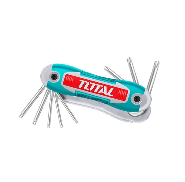 آچار ستاره‌ای چاقویی توتال مدل THT106184 مجموعه 9 عددی