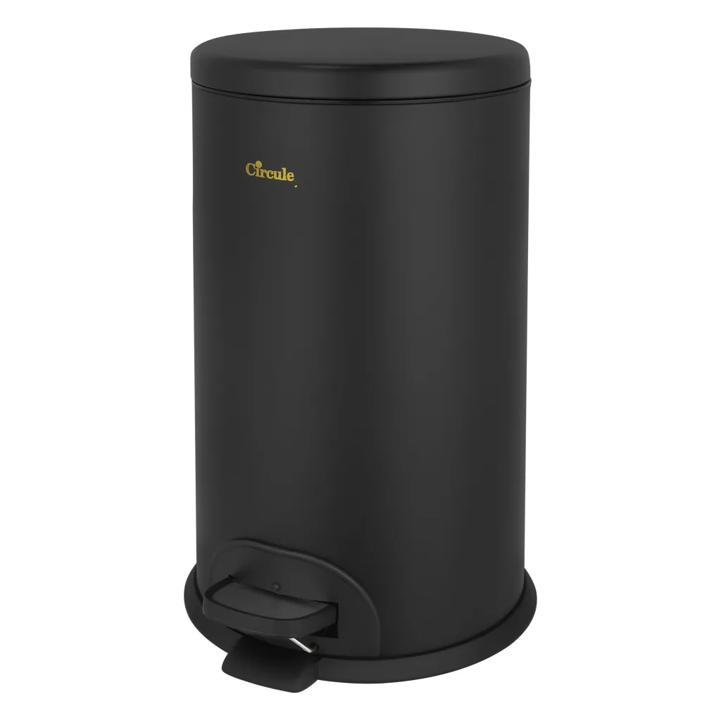 سطل زباله پدالی سرکوله مدل آرام بند Steel P20LS
