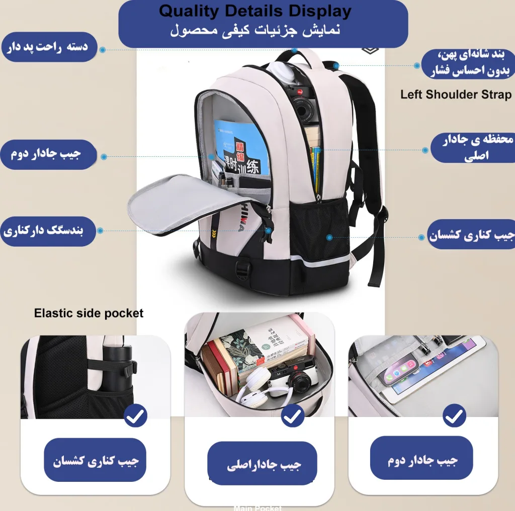 کوله پشتی مدرسه ژیما مدل 5392