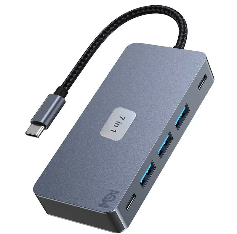 هاب 7 پورت USB-C ای جی دبلیو مدل BYL-2312