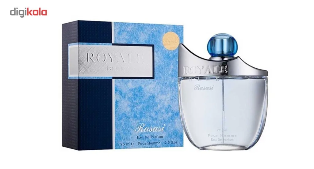 ادوپرفیوم مردانه رصاصی مدل Royale Blue حجم 75 میلی لیتر