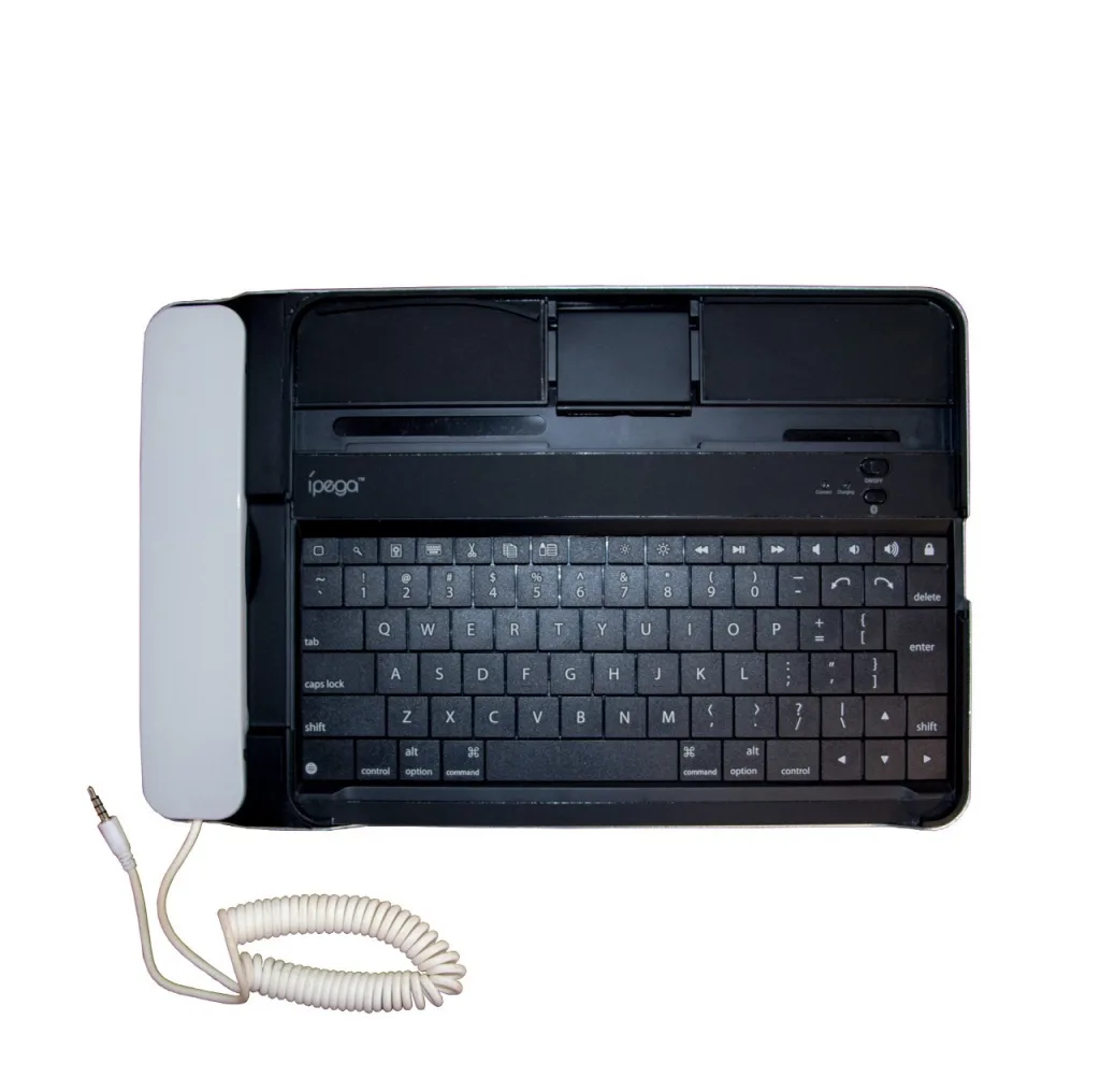 کیبورد بی سیم تبلت مدل ip-090 به همراه گوشی مناسب برای آی پد 3