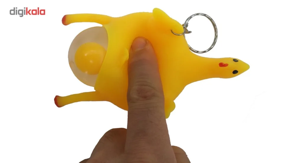 مرغ تخم گذار ضد استرس مدل Chicken Squishy بسته 3 عددی
