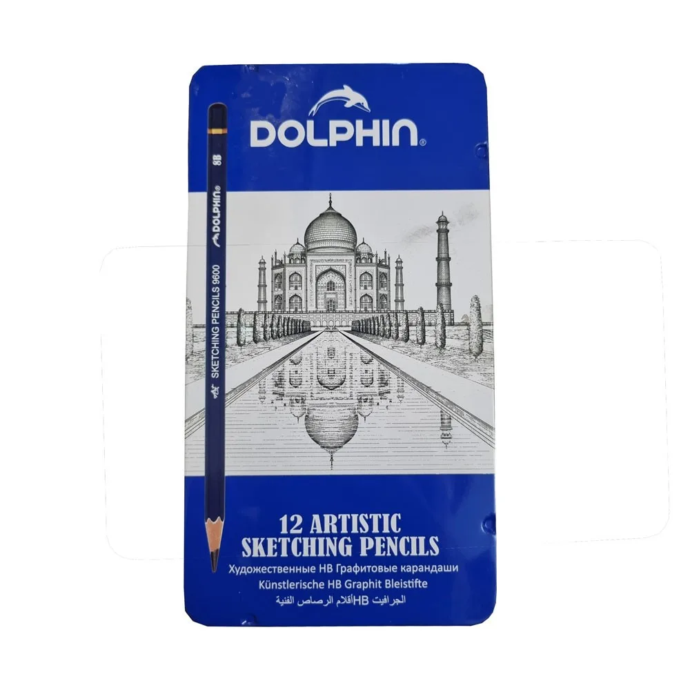 مداد طراحی دلفین مدل آرتیستیک کد 9600 بسته 12 عددی