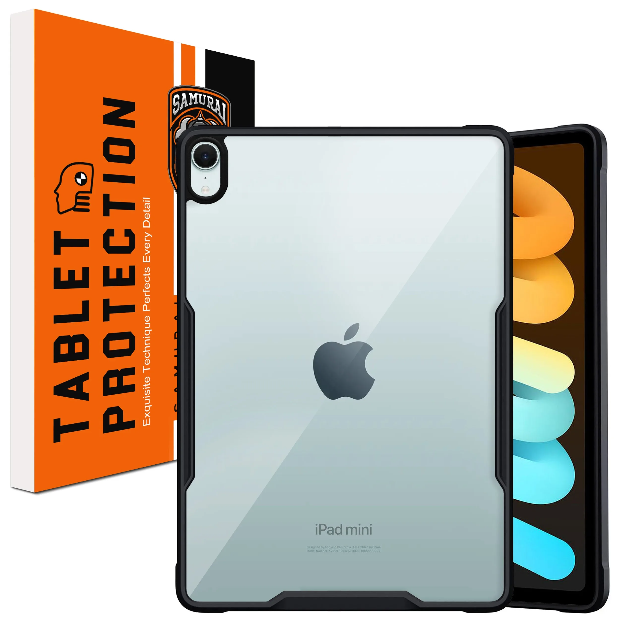 کاور سامورایی مدل Black-Bumper مناسب برای تبلت اپل iPad Mini 6 2021 / iPad Mini 2024