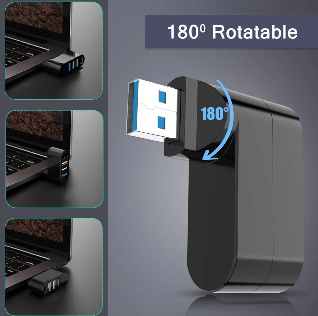 هاب 4 پورت آی ریور مدل RotoPro USB3.0