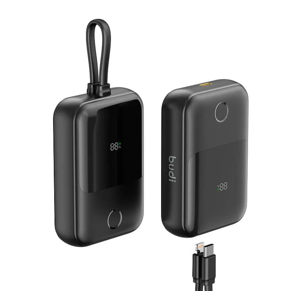 پاوربانک 20 وات بودی مدل PB086B ظرفیت 10000 میلی ‌آمپرساعت به همراه کابل USB-C
