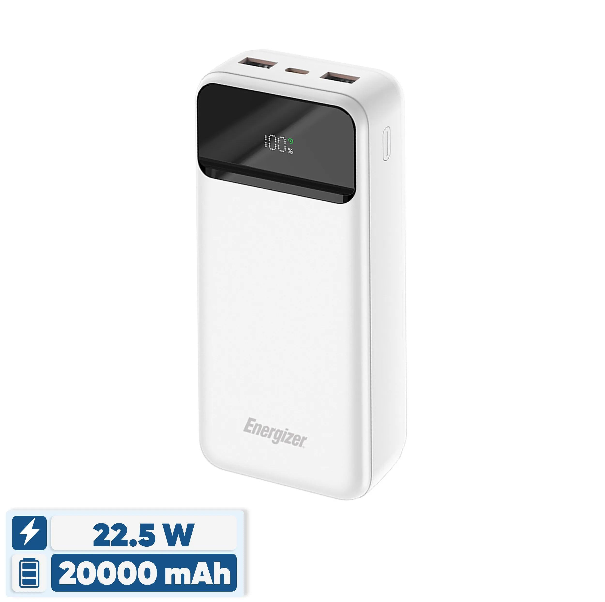 پاوربانک 22.5 وات انرجایزر مدل UE20089PQ ظرفیت 20000 میلی‌آمپرساعت