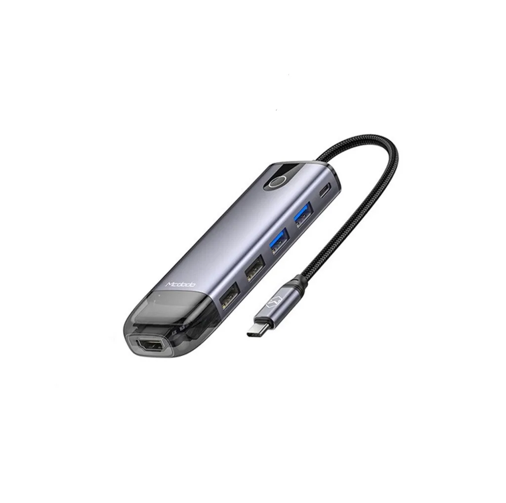 هاب 10 پورت USB-C مک دودو مدل HU-742